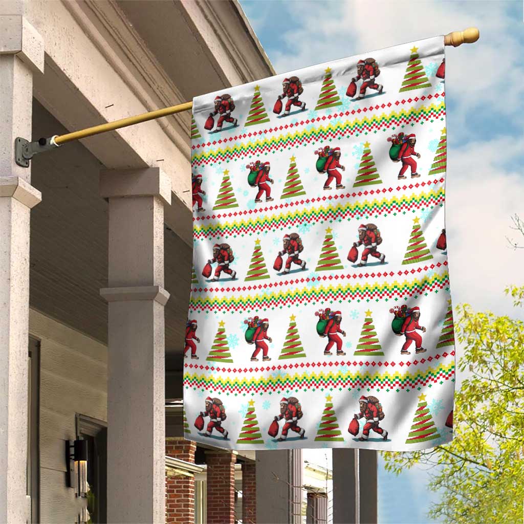 Amazing Bigfoot Christmas Garden Flag Xmas Holiday Patterns - Wonder Print Shop