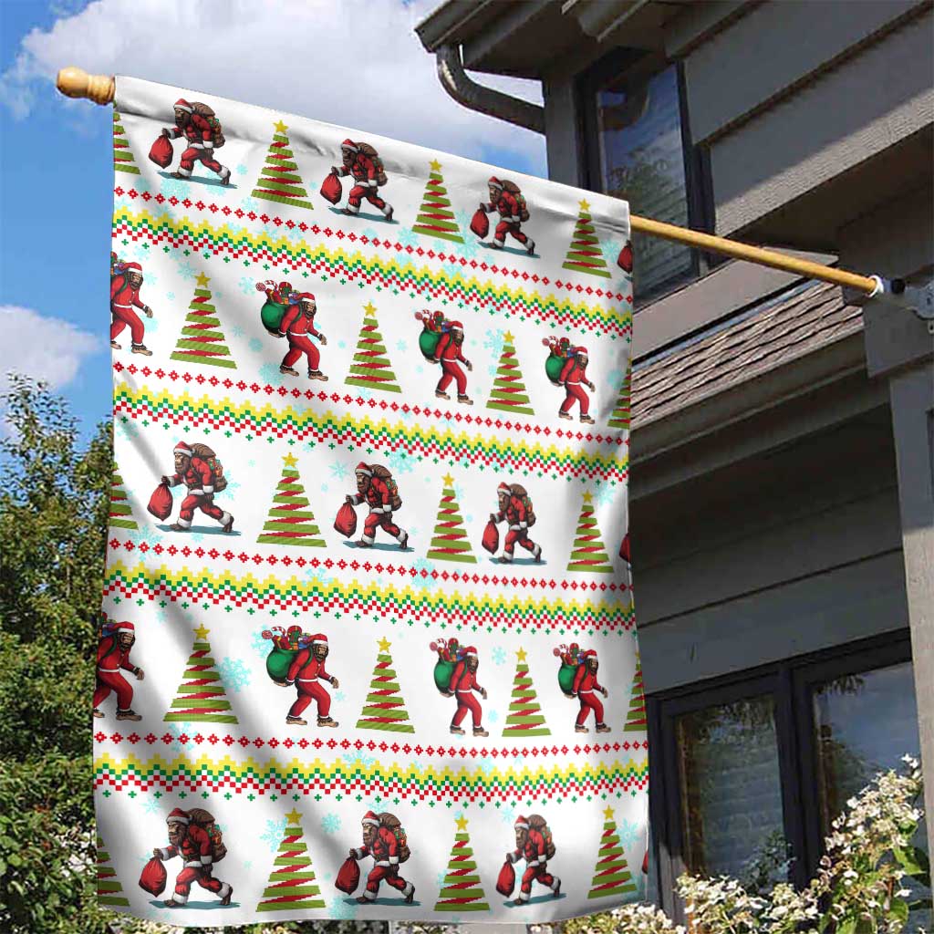 Amazing Bigfoot Christmas Garden Flag Xmas Holiday Patterns - Wonder Print Shop