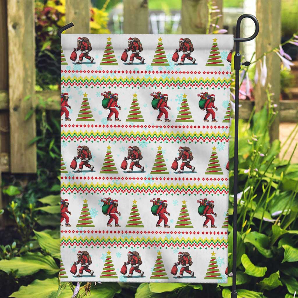 Amazing Bigfoot Christmas Garden Flag Xmas Holiday Patterns - Wonder Print Shop