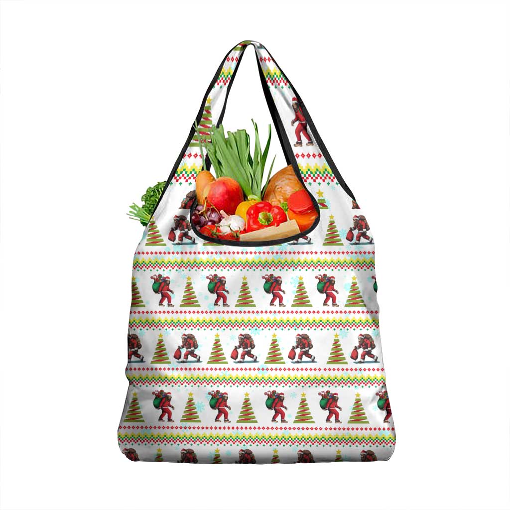 Amazing Bigfoot Christmas Grocery Bag Xmas Holiday Patterns - Wonder Print Shop