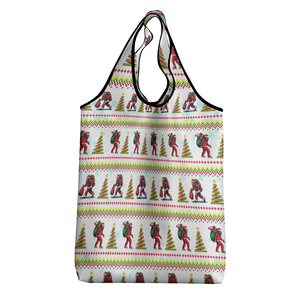Amazing Bigfoot Christmas Grocery Bag Xmas Holiday Patterns - Wonder Print Shop