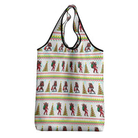 Amazing Bigfoot Christmas Grocery Bag Xmas Holiday Patterns - Wonder Print Shop