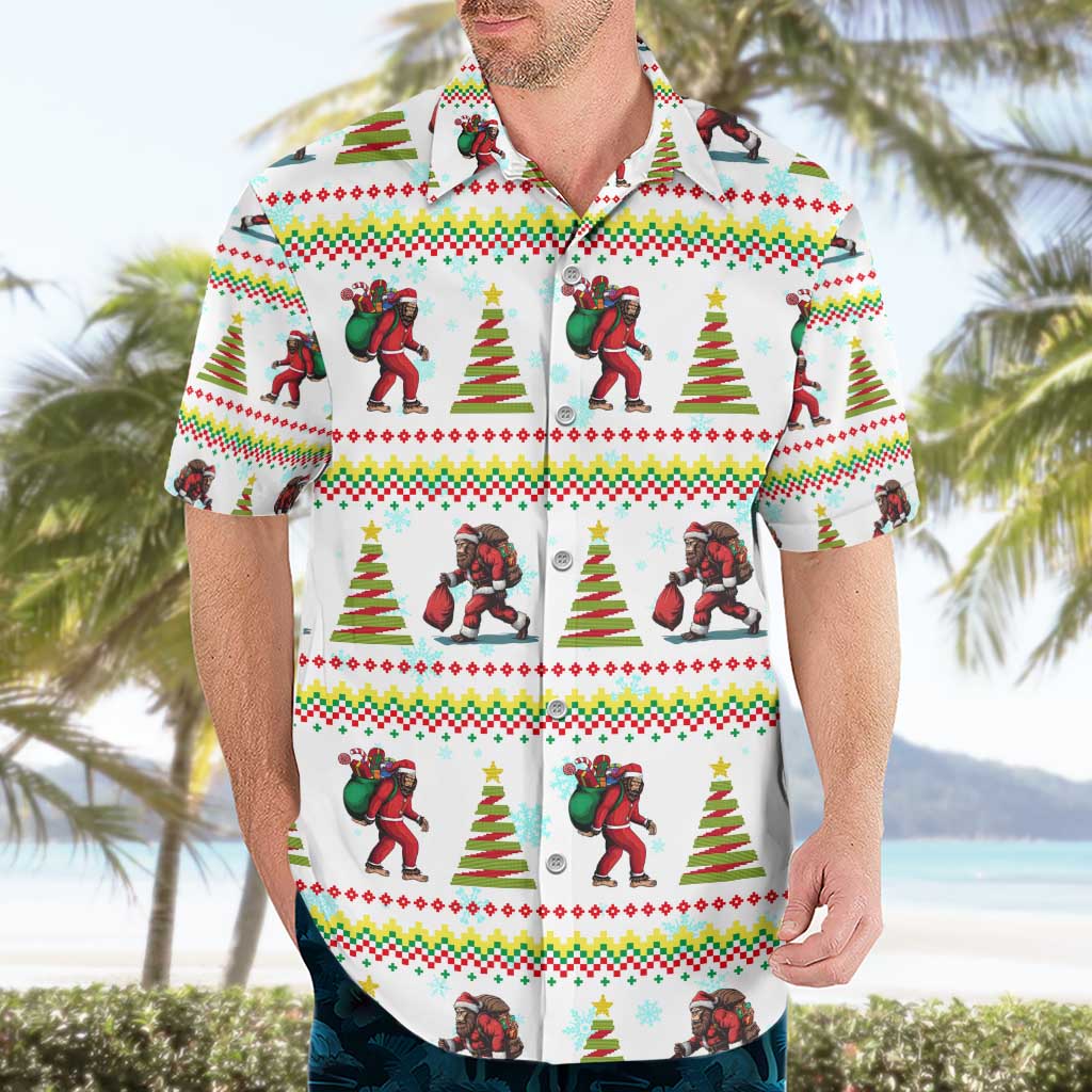 Amazing Bigfoot Christmas Hawaiian Shirt Xmas Holiday Patterns - Wonder Print Shop
