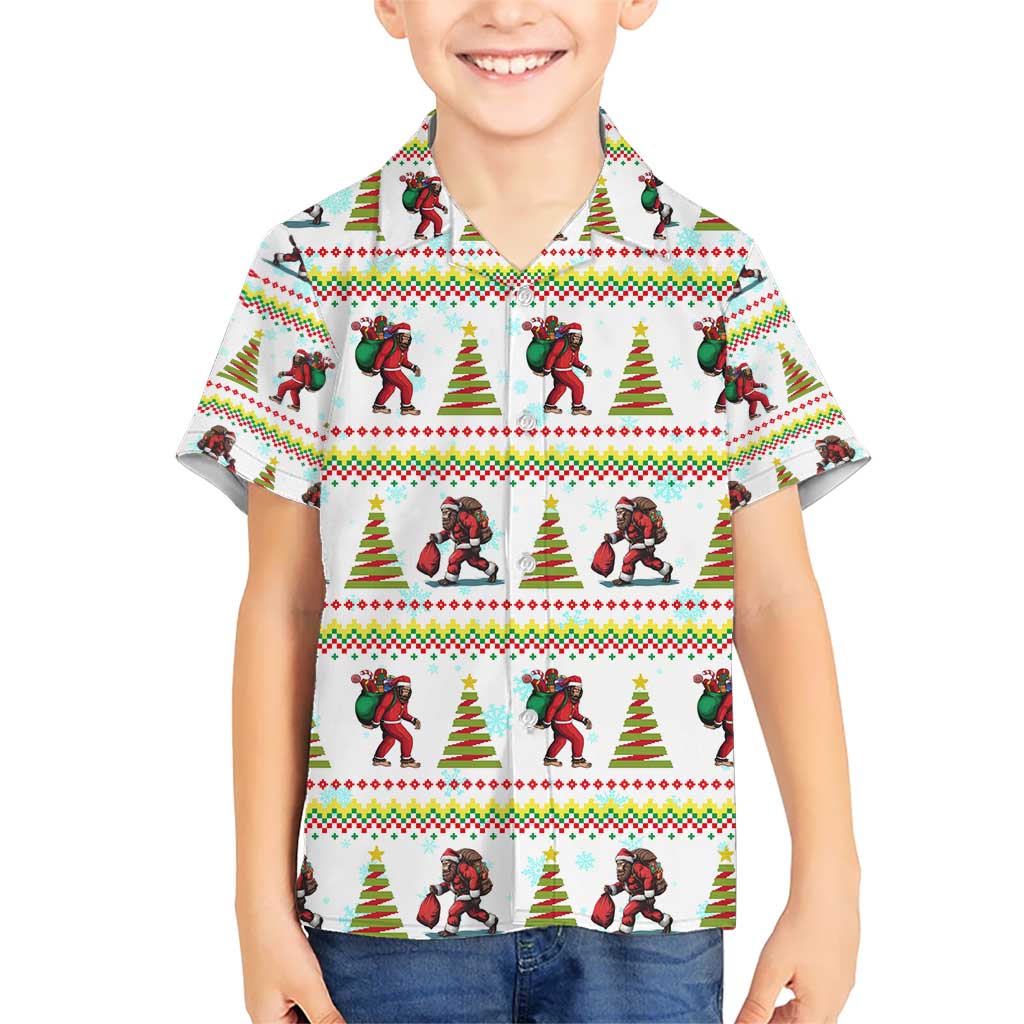 Amazing Bigfoot Christmas Hawaiian Shirt Xmas Holiday Patterns - Wonder Print Shop