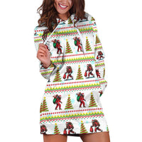 Amazing Bigfoot Christmas Hoodie Dress Xmas Holiday Patterns - Wonder Print Shop