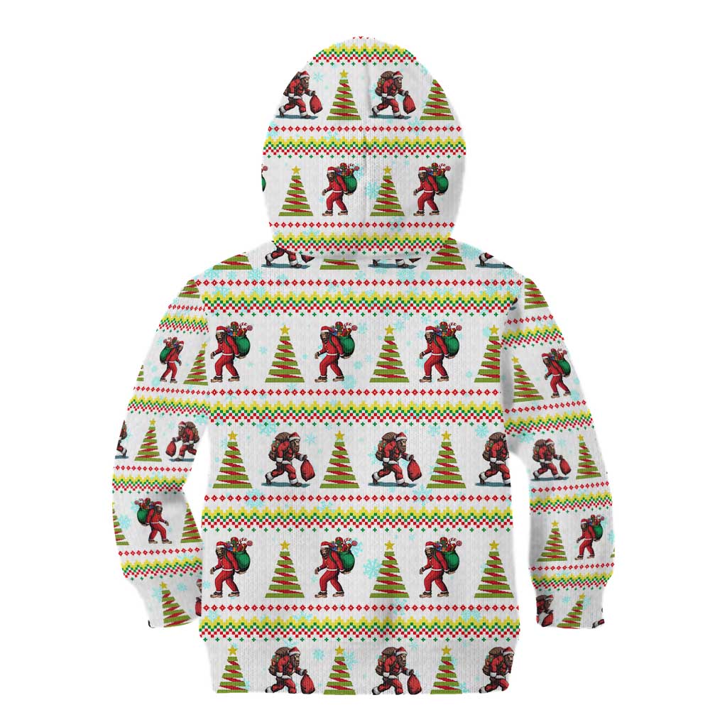 Amazing Bigfoot Christmas Kid Hoodie Xmas Holiday Patterns - Wonder Print Shop