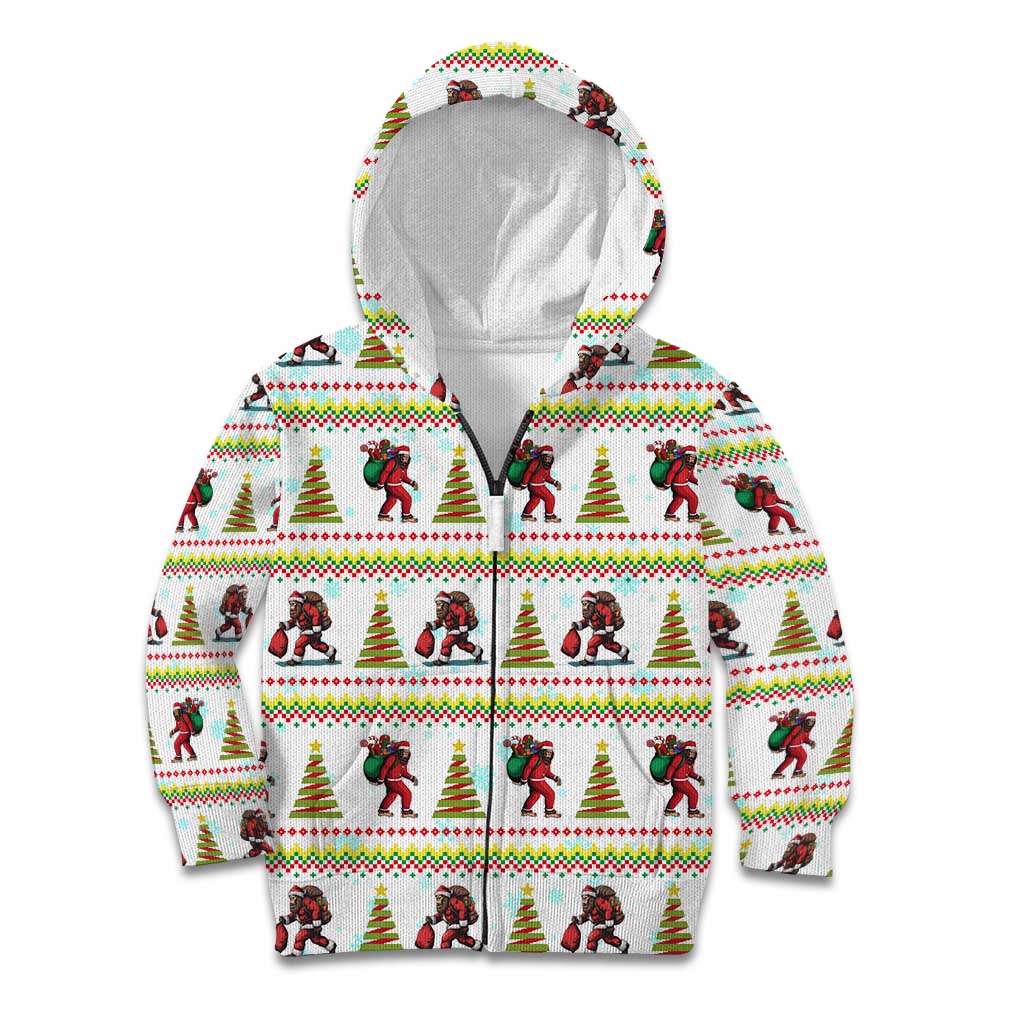 Amazing Bigfoot Christmas Kid Hoodie Xmas Holiday Patterns - Wonder Print Shop