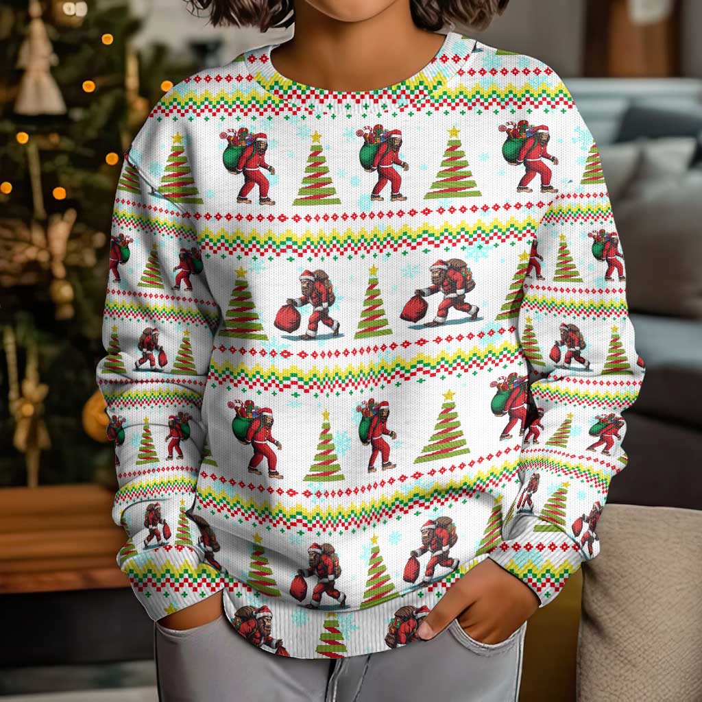 Amazing Bigfoot Christmas Kid Ugly Christmas Sweater Xmas Holiday Patterns - Wonder Print Shop