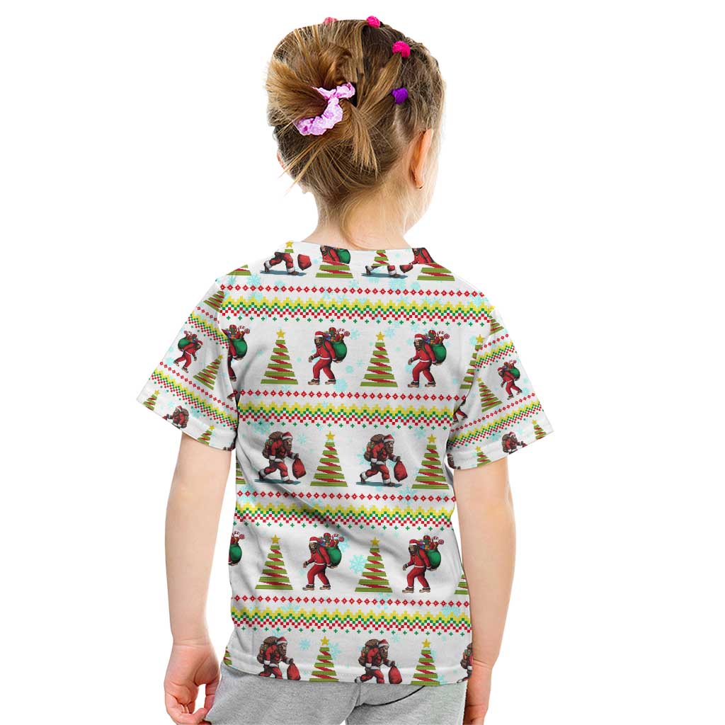 Amazing Bigfoot Christmas Kid T Shirt Xmas Holiday Patterns - Wonder Print Shop