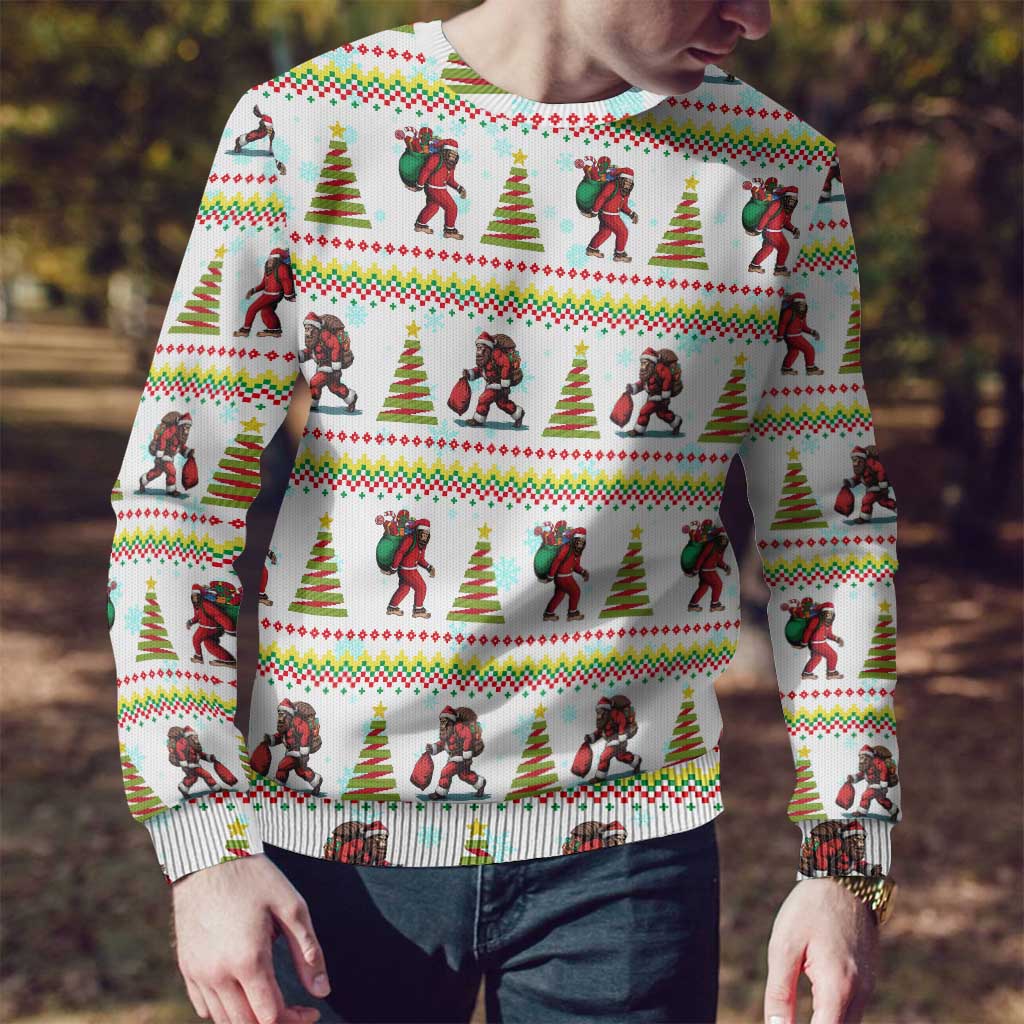 Amazing Bigfoot Christmas Ugly Christmas Sweater Xmas Holiday Patterns - Wonder Print Shop