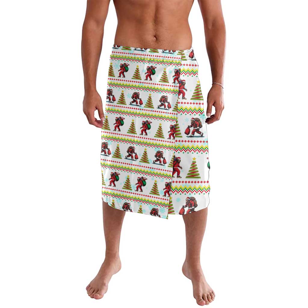 Amazing Bigfoot Christmas Lavalava Xmas Holiday Patterns - Wonder Print Shop