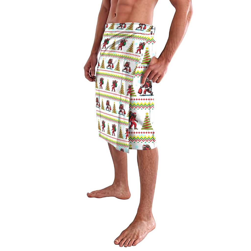 Amazing Bigfoot Christmas Lavalava Xmas Holiday Patterns - Wonder Print Shop