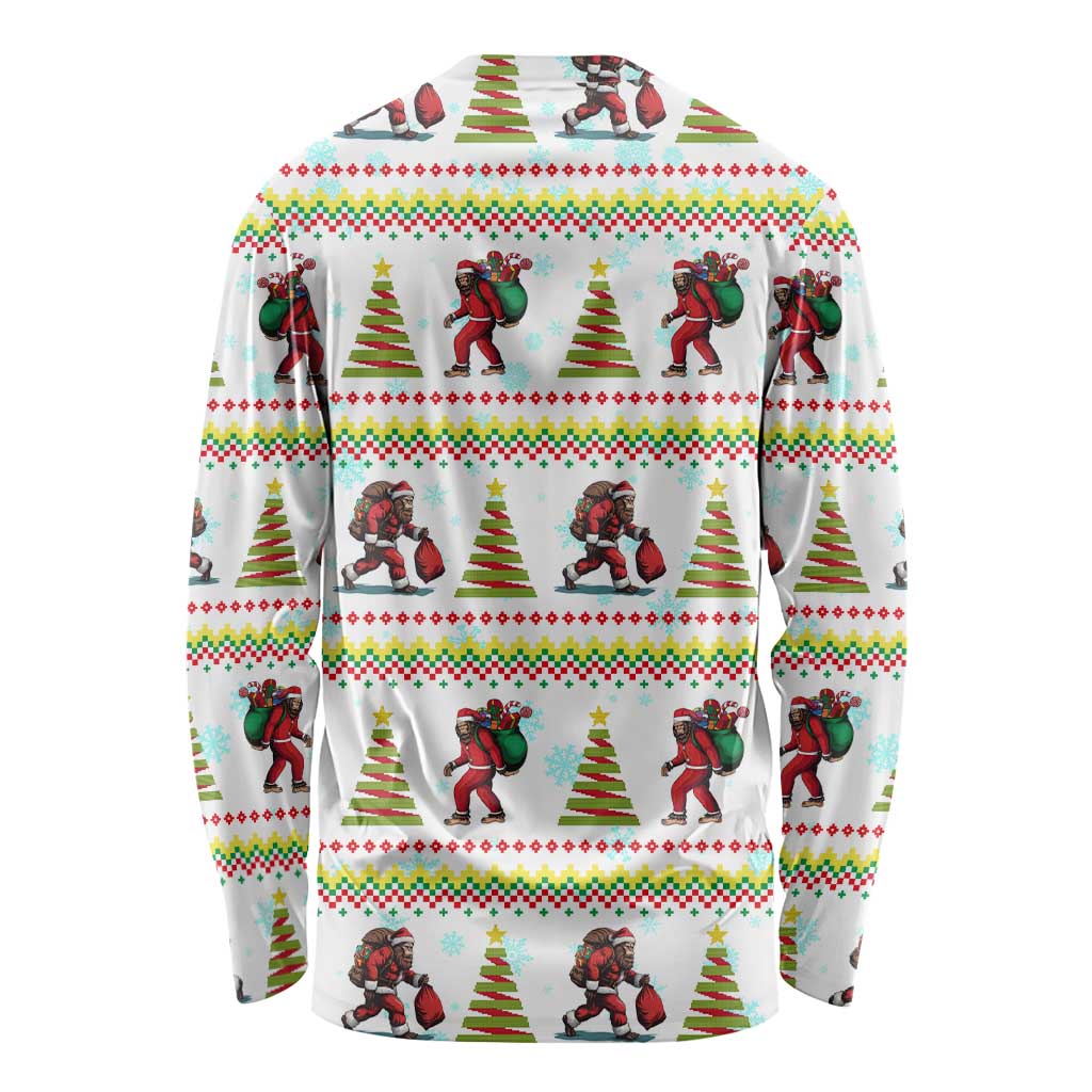 Amazing Bigfoot Christmas Long Sleeve Shirt Xmas Holiday Patterns - Wonder Print Shop