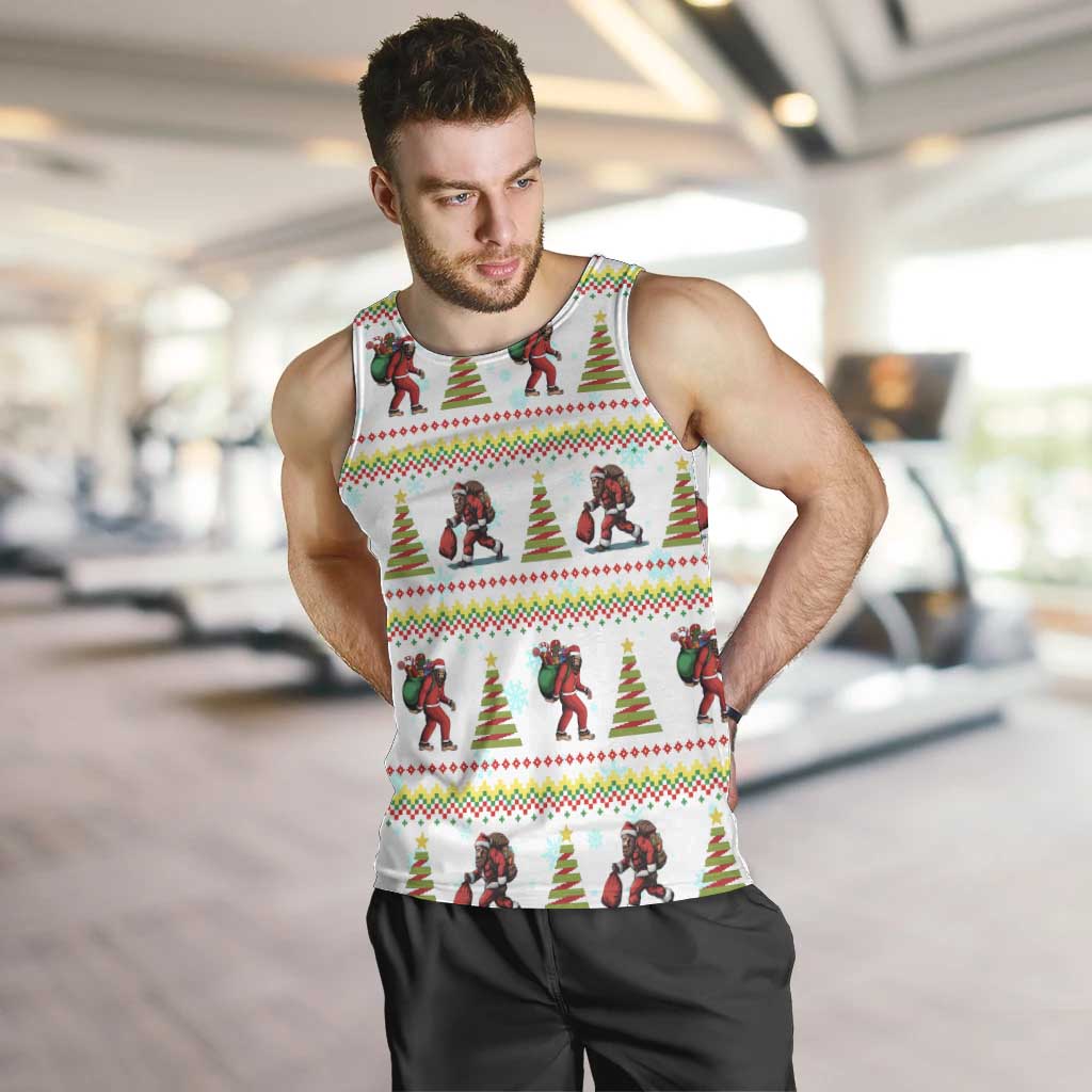 Amazing Bigfoot Christmas Men Tank Top Xmas Holiday Patterns - Wonder Print Shop