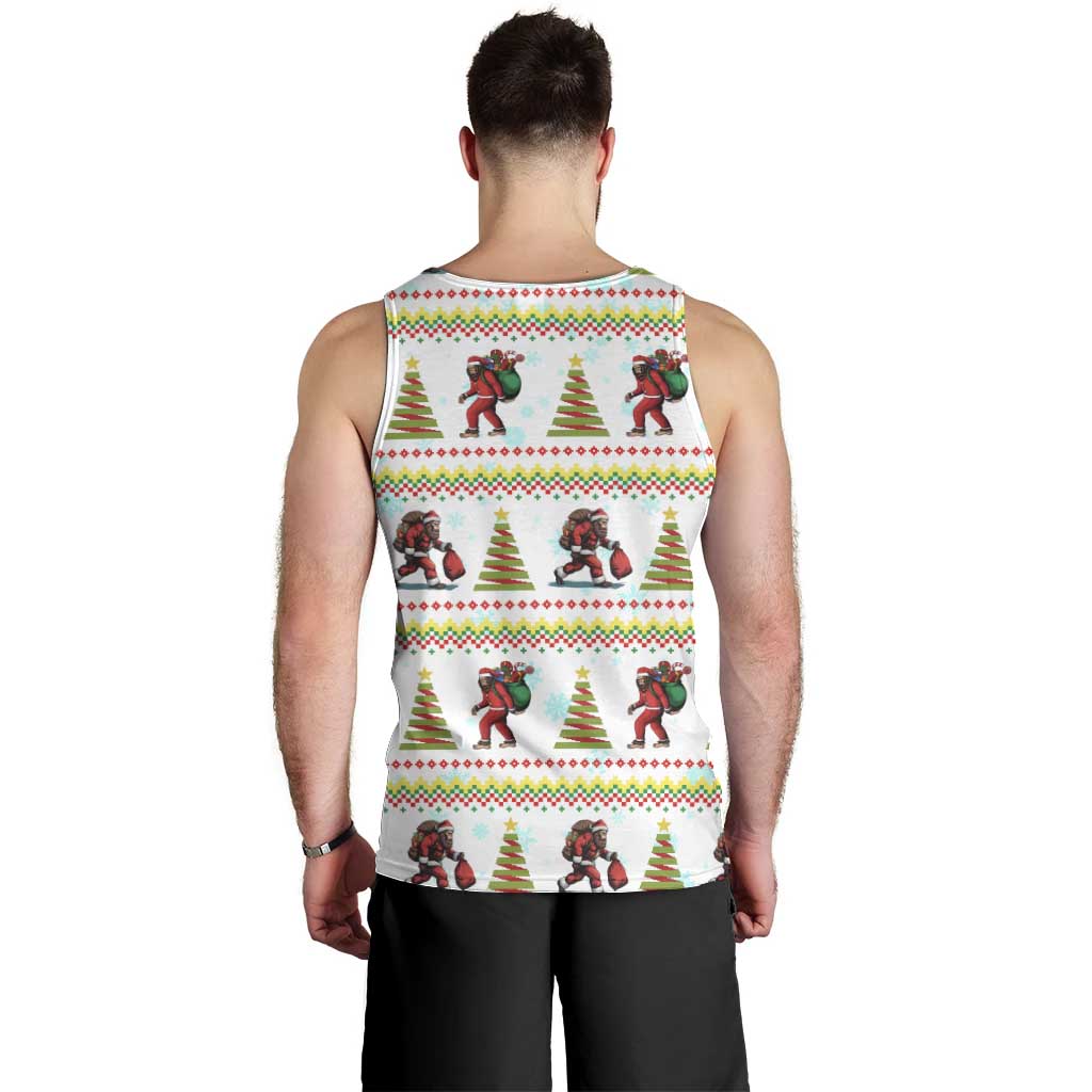 Amazing Bigfoot Christmas Men Tank Top Xmas Holiday Patterns - Wonder Print Shop
