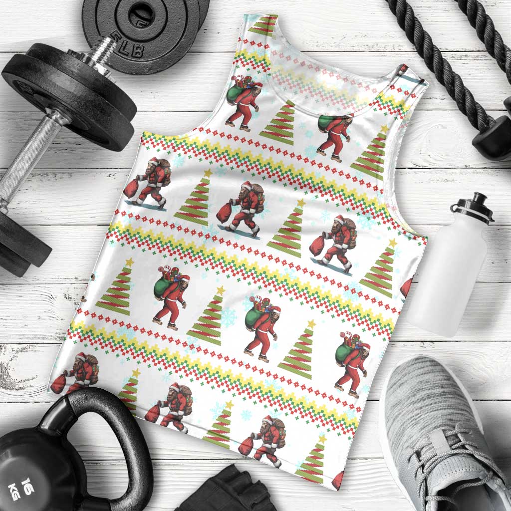 Amazing Bigfoot Christmas Men Tank Top Xmas Holiday Patterns - Wonder Print Shop
