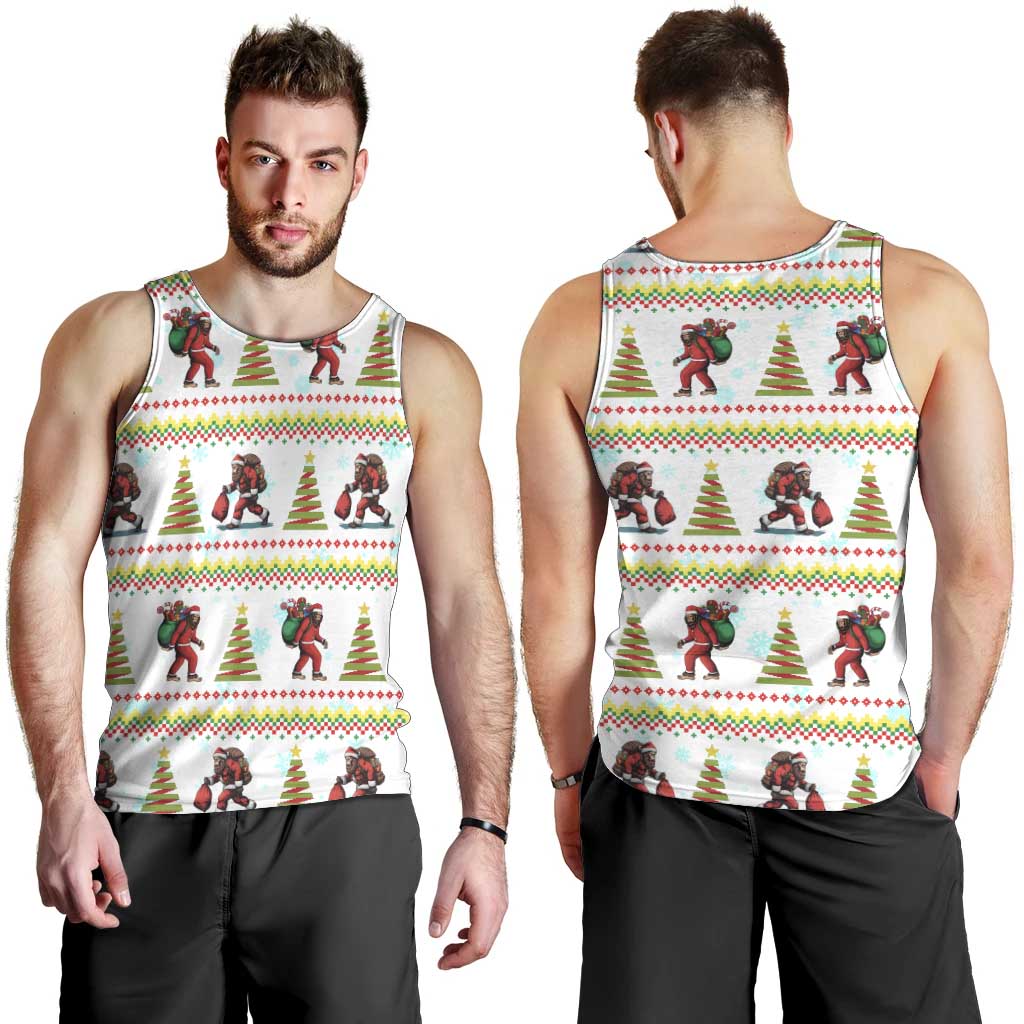 Amazing Bigfoot Christmas Men Tank Top Xmas Holiday Patterns - Wonder Print Shop