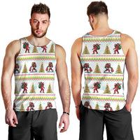 Amazing Bigfoot Christmas Men Tank Top Xmas Holiday Patterns - Wonder Print Shop