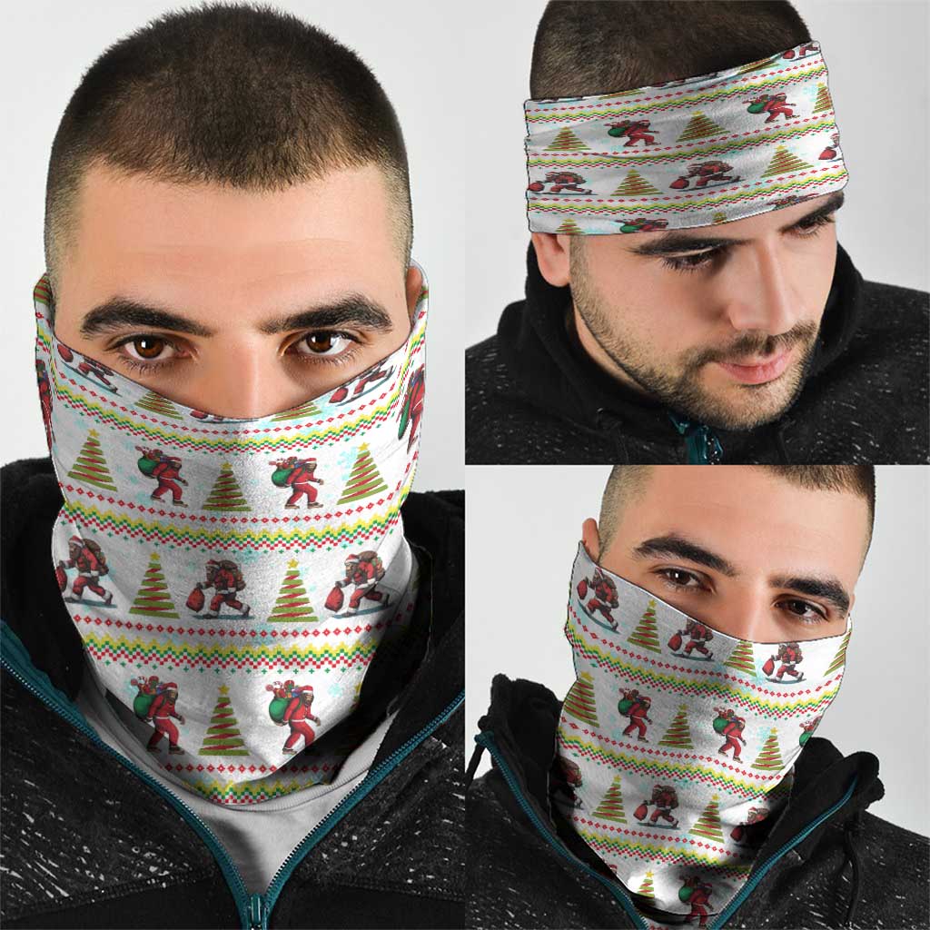 Amazing Bigfoot Christmas Neck Gaiter Xmas Holiday Patterns - Wonder Print Shop