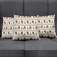 Amazing Bigfoot Christmas Pillow Cover Xmas Holiday Patterns - Wonder Print Shop