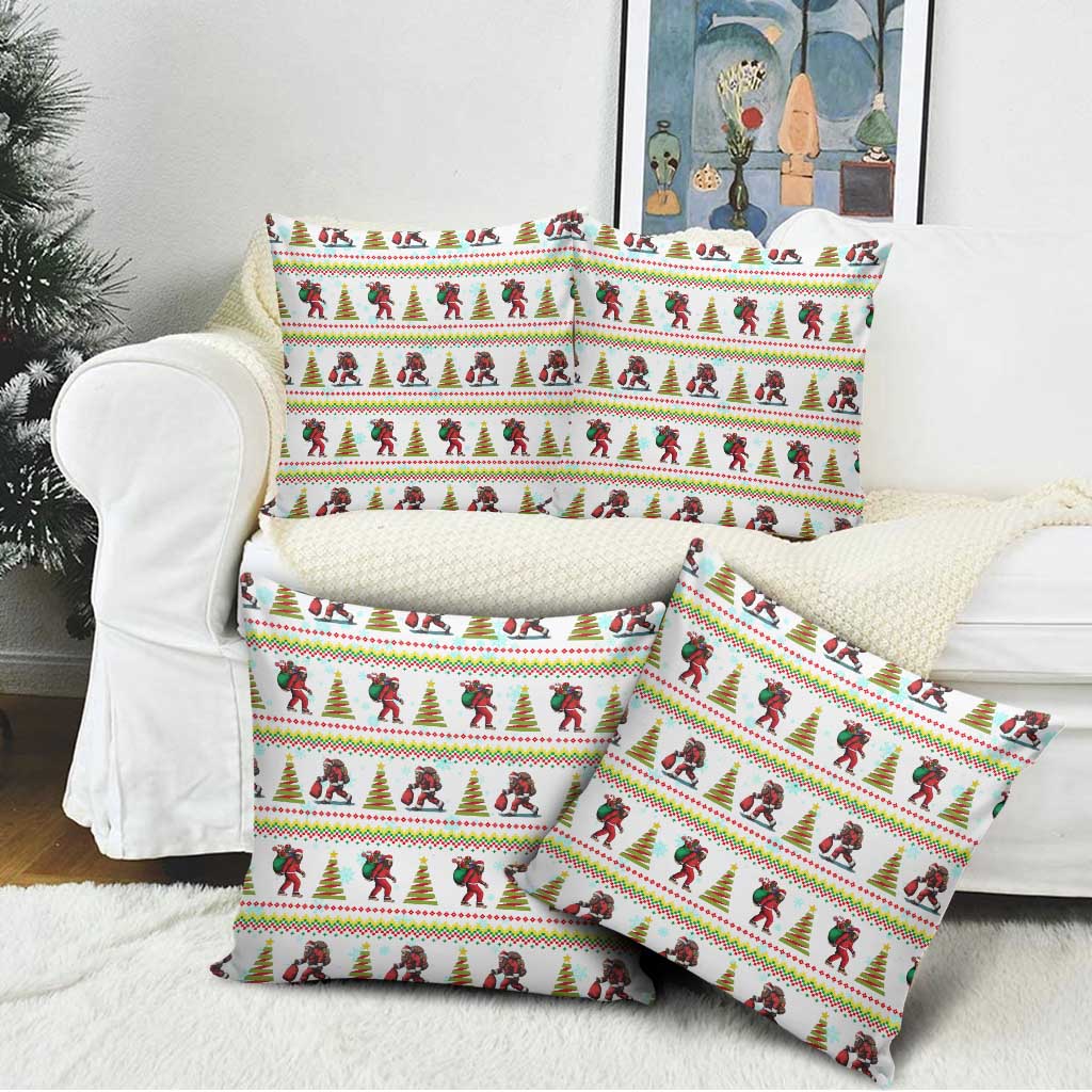 Amazing Bigfoot Christmas Pillow Cover Xmas Holiday Patterns - Wonder Print Shop