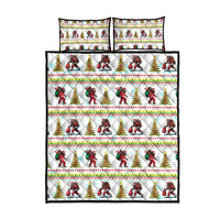 Amazing Bigfoot Christmas Quilt Bed Set Xmas Holiday Patterns - Wonder Print Shop