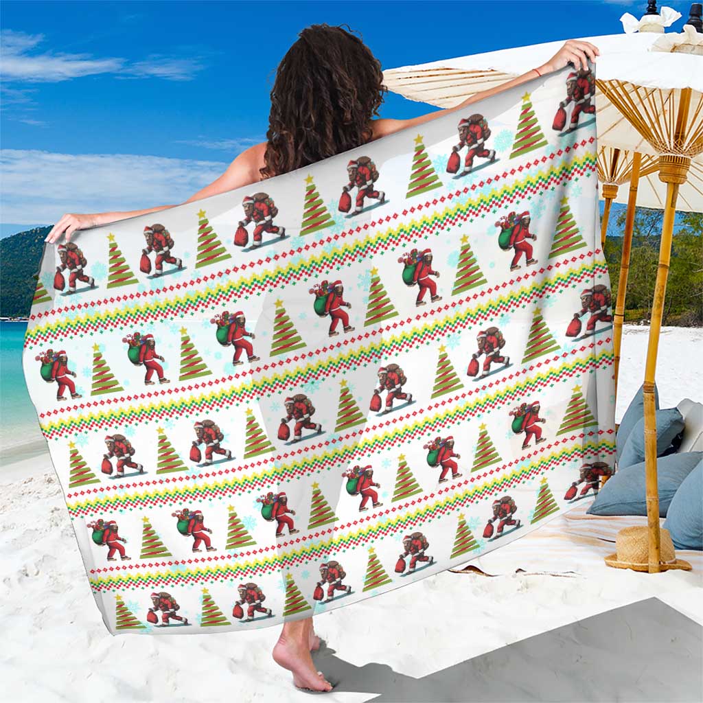 Amazing Bigfoot Christmas Sarong Xmas Holiday Patterns - Wonder Print Shop