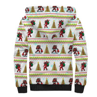 Amazing Bigfoot Christmas Sherpa Hoodie Xmas Holiday Patterns - Wonder Print Shop