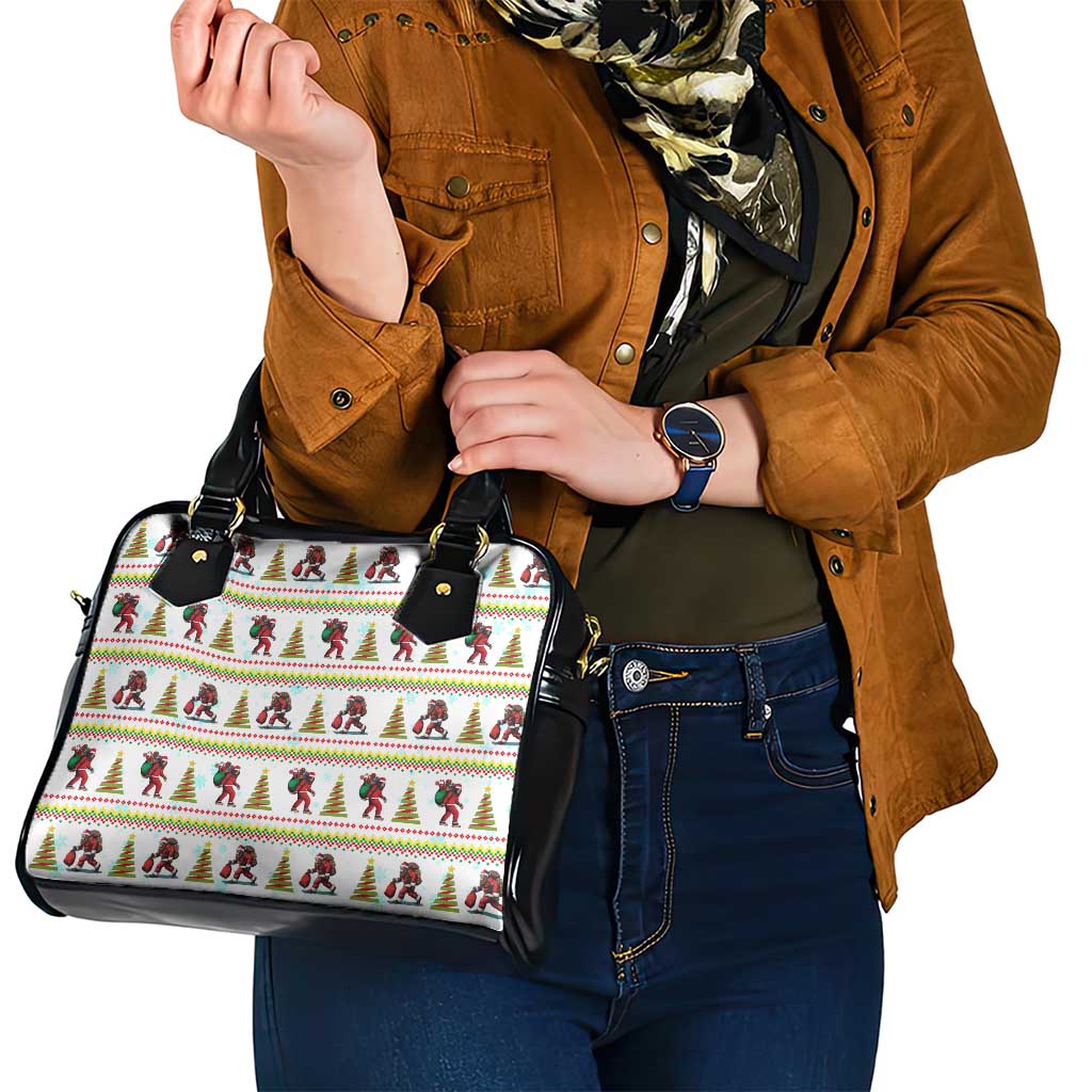Amazing Bigfoot Christmas Shoulder Handbag Xmas Holiday Patterns - Wonder Print Shop