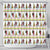 Amazing Bigfoot Christmas Shower Curtain Xmas Holiday Patterns - Wonder Print Shop