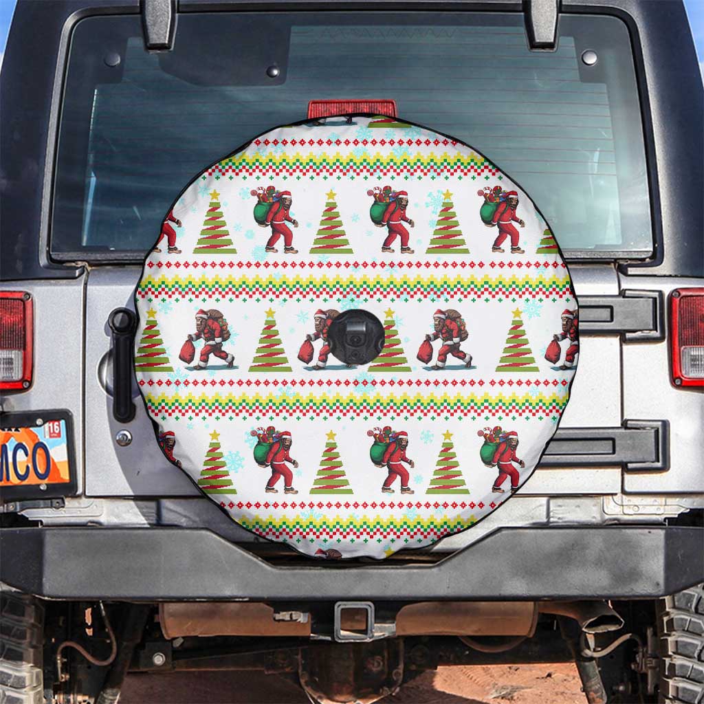 Amazing Bigfoot Christmas Spare Tire Cover Xmas Holiday Patterns - Wonder Print Shop