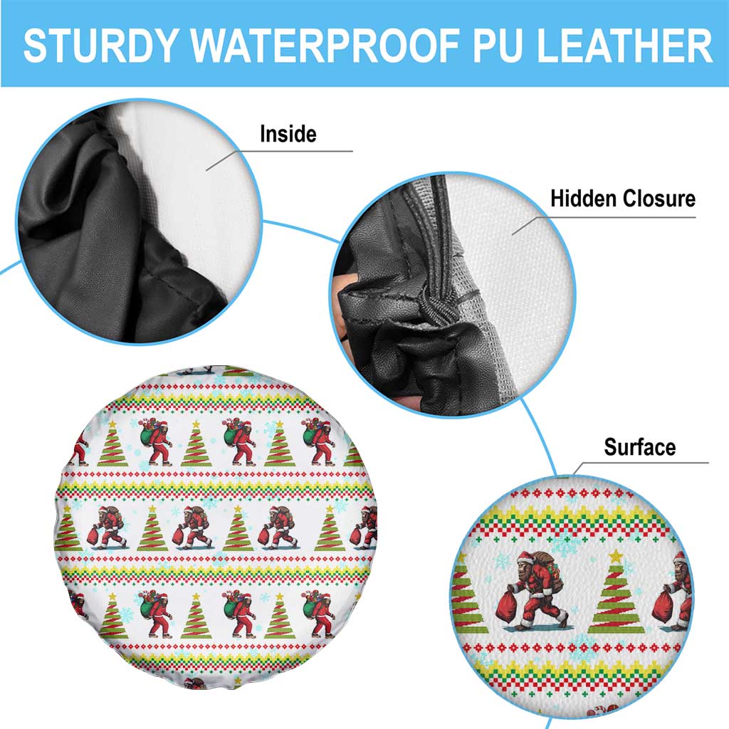 Amazing Bigfoot Christmas Spare Tire Cover Xmas Holiday Patterns - Wonder Print Shop