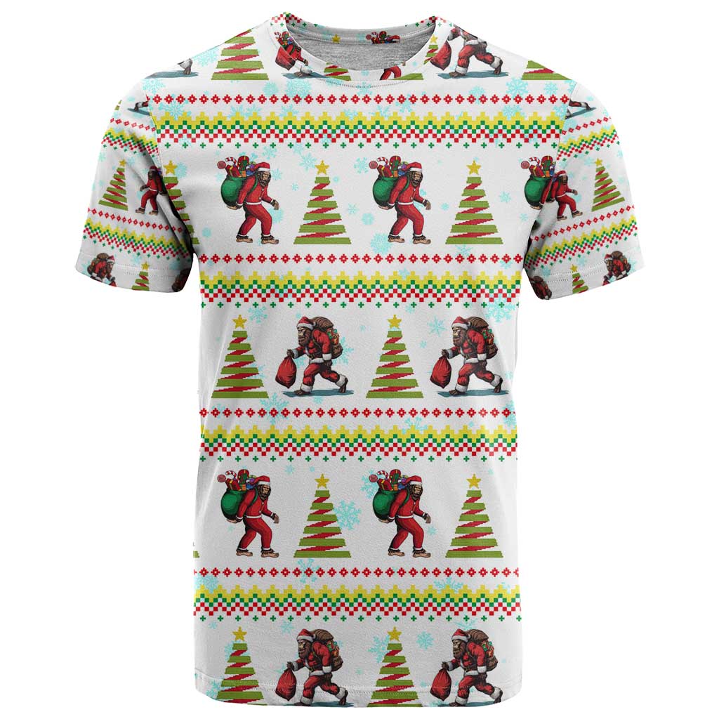 Amazing Bigfoot Christmas T Shirt Xmas Holiday Patterns - Wonder Print Shop