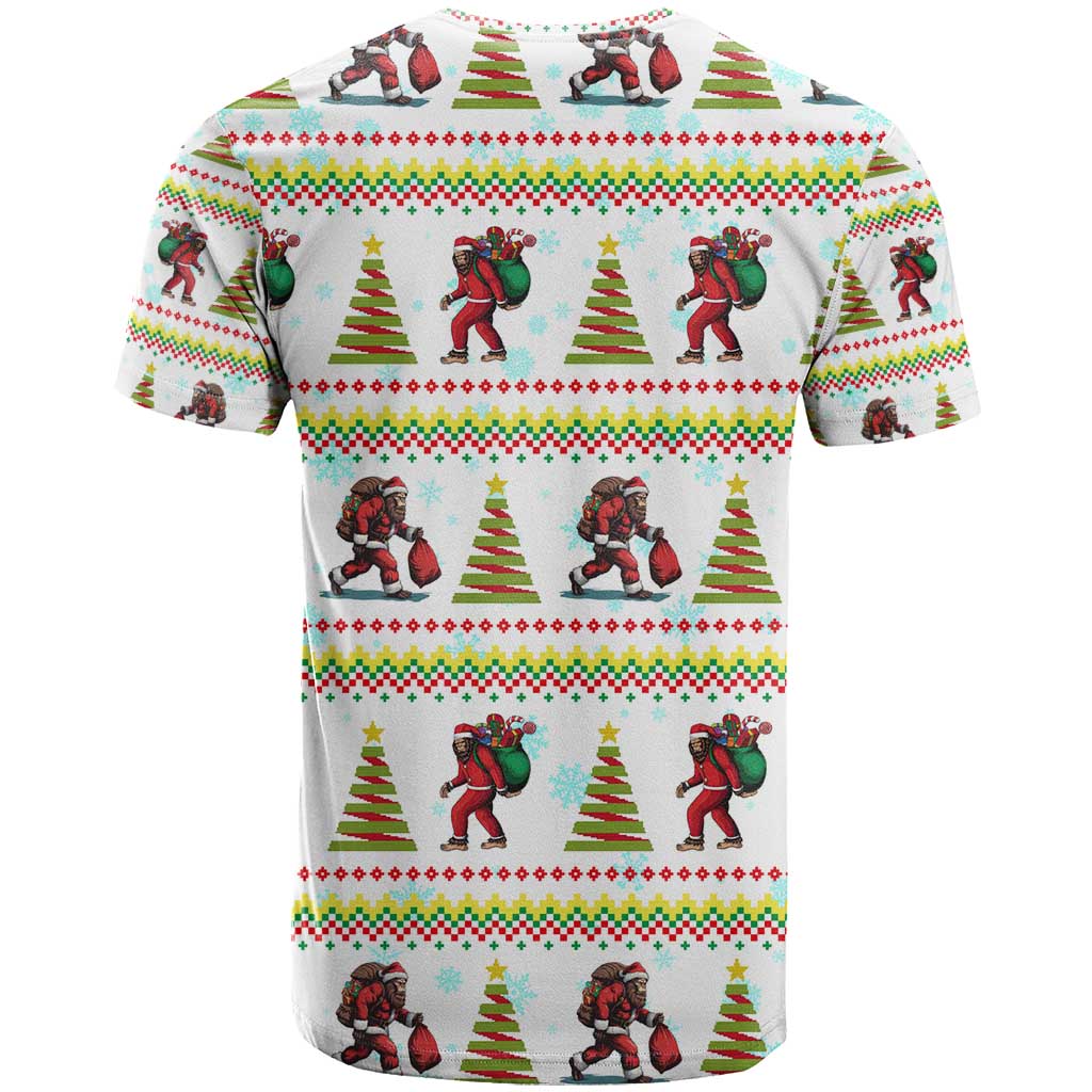 Amazing Bigfoot Christmas T Shirt Xmas Holiday Patterns - Wonder Print Shop