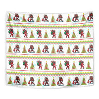 Amazing Bigfoot Christmas Tapestry Xmas Holiday Patterns - Wonder Print Shop