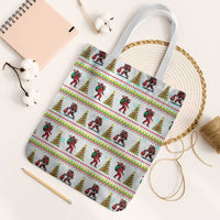 Amazing Bigfoot Christmas Tote Bag Xmas Holiday Patterns - Wonder Print Shop
