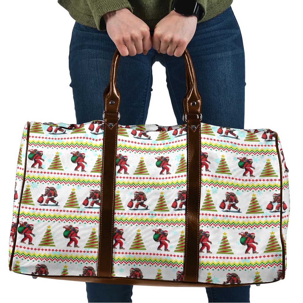Amazing Bigfoot Christmas Travel Bag Xmas Holiday Patterns - Wonder Print Shop