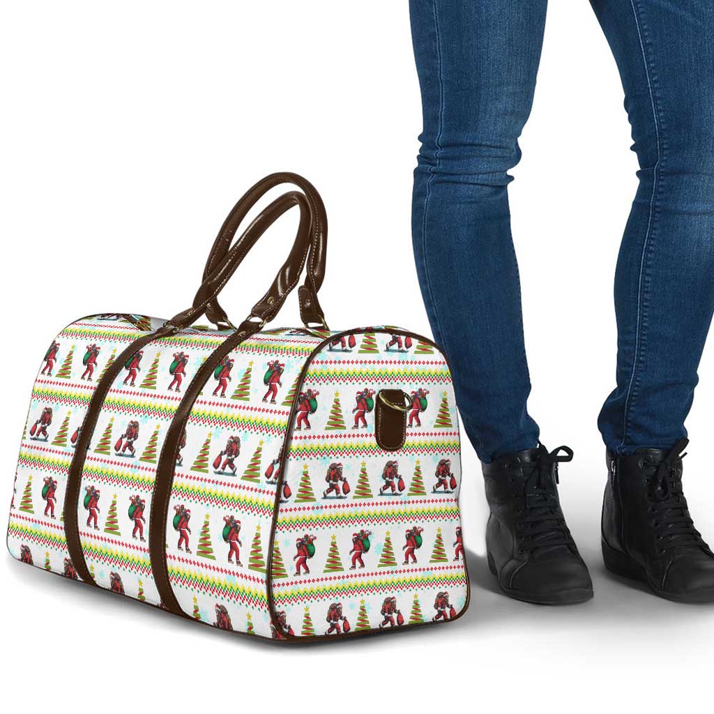 Amazing Bigfoot Christmas Travel Bag Xmas Holiday Patterns - Wonder Print Shop