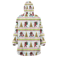 Amazing Bigfoot Christmas Wearable Blanket Hoodie Xmas Holiday Patterns - Wonder Print Shop