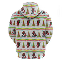 Amazing Bigfoot Christmas Zip Hoodie Xmas Holiday Patterns - Wonder Print Shop