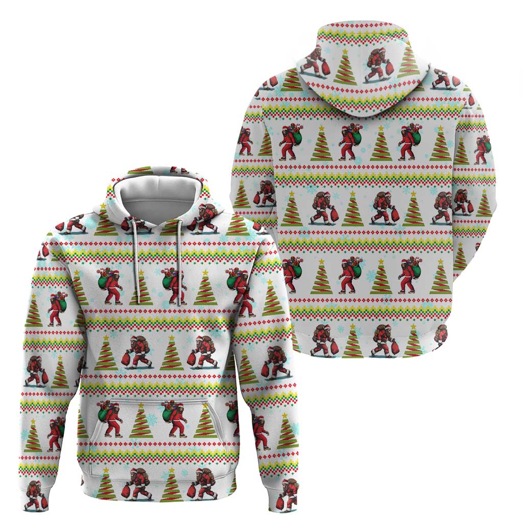 Amazing Bigfoot Christmas Zip Hoodie Xmas Holiday Patterns - Wonder Print Shop