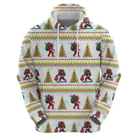 Amazing Bigfoot Christmas Zip Hoodie Xmas Holiday Patterns - Wonder Print Shop