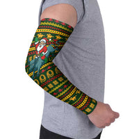 Amazing Cowboy Santa Claus Christmas Arm Sleeves Xmas Holiday Patterns - Wonder Print Shop