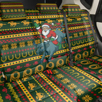 Amazing Cowboy Santa Claus Christmas Back Car Seat Cover Xmas Holiday Patterns - Wonder Print Shop