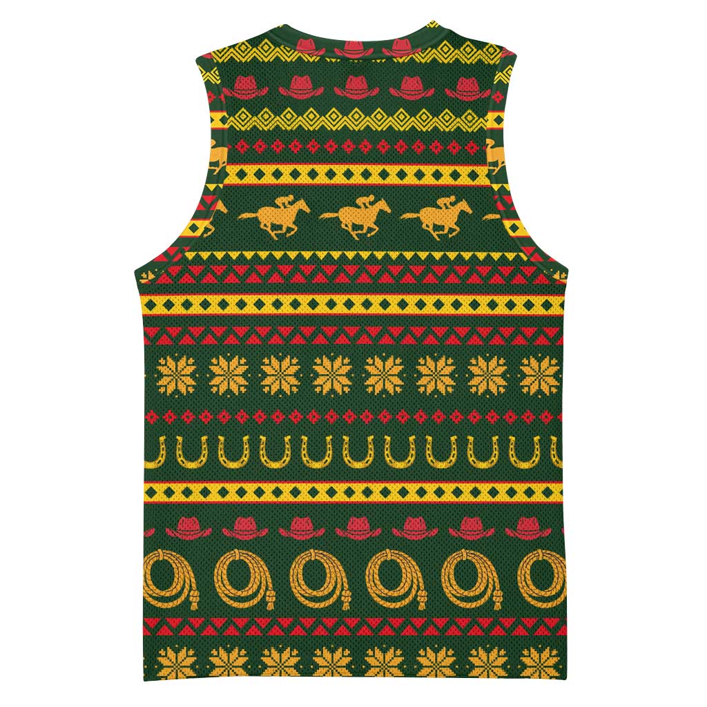 Amazing Cowboy Santa Claus Christmas Basketball Jersey Xmas Holiday Patterns - Wonder Print Shop
