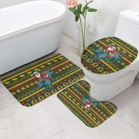 Amazing Cowboy Santa Claus Christmas Bathroom Set Xmas Holiday Patterns - Wonder Print Shop