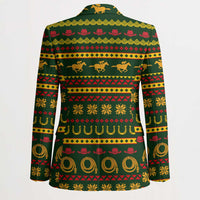 Amazing Cowboy Santa Claus Christmas Blazer Xmas Holiday Patterns - Wonder Print Shop