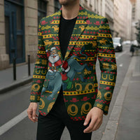 Amazing Cowboy Santa Claus Christmas Blazer Xmas Holiday Patterns - Wonder Print Shop