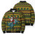 Amazing Cowboy Santa Claus Christmas Bomber Puffer Jacket Xmas Holiday Patterns - Wonder Print Shop