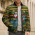 Amazing Cowboy Santa Claus Christmas Bomber Puffer Jacket Xmas Holiday Patterns - Wonder Print Shop